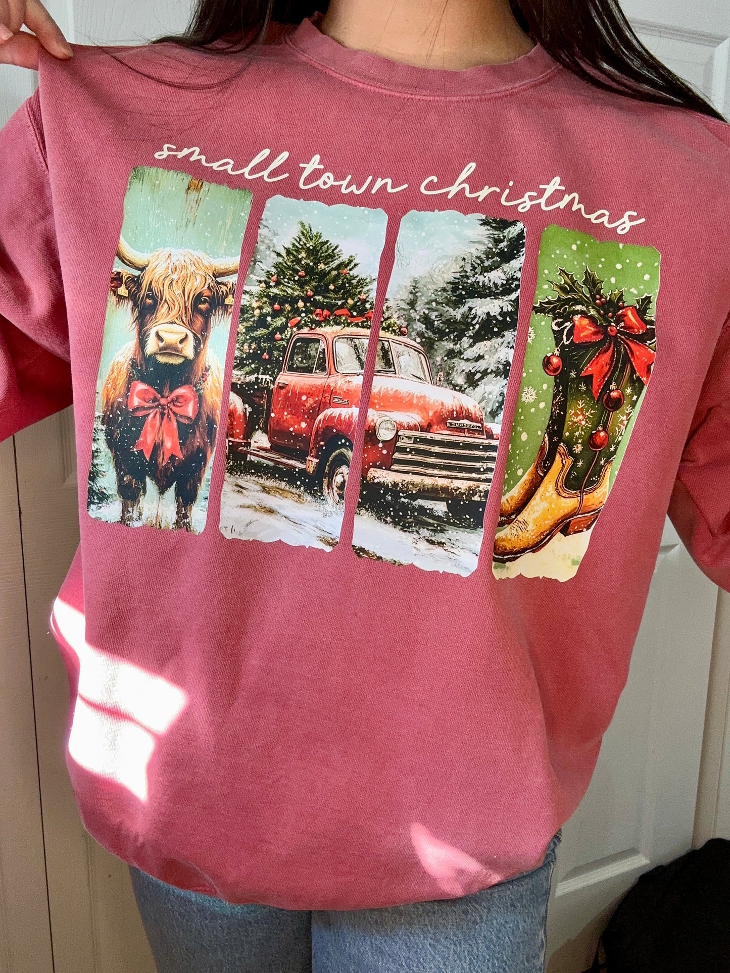 Small town Christmas Crewneck