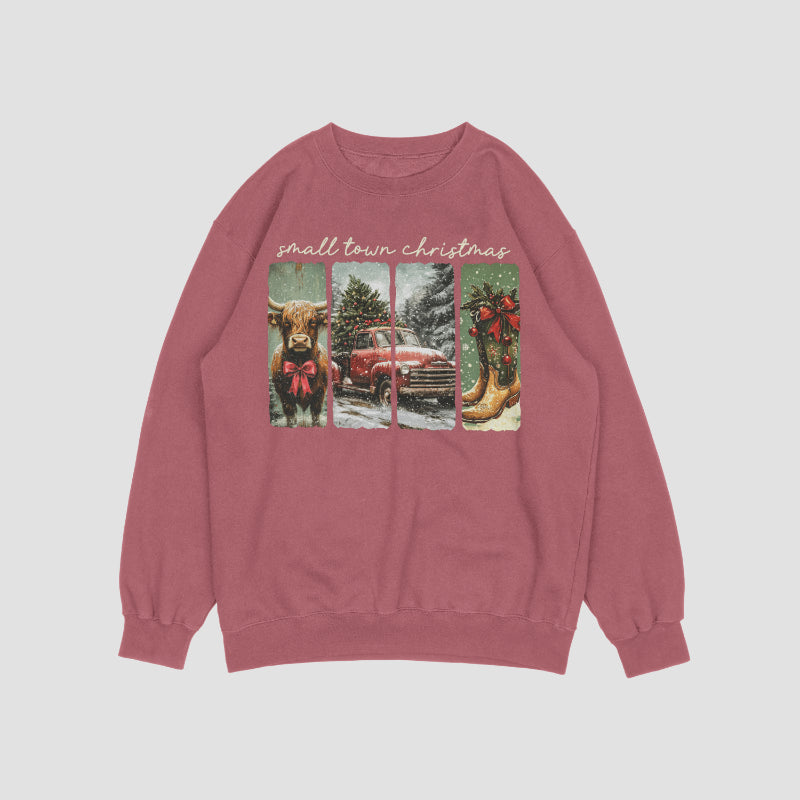 Small town Christmas Crewneck