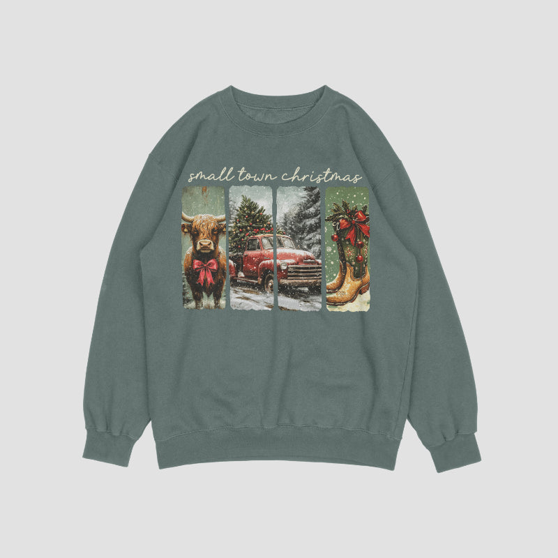 Small town Christmas Crewneck