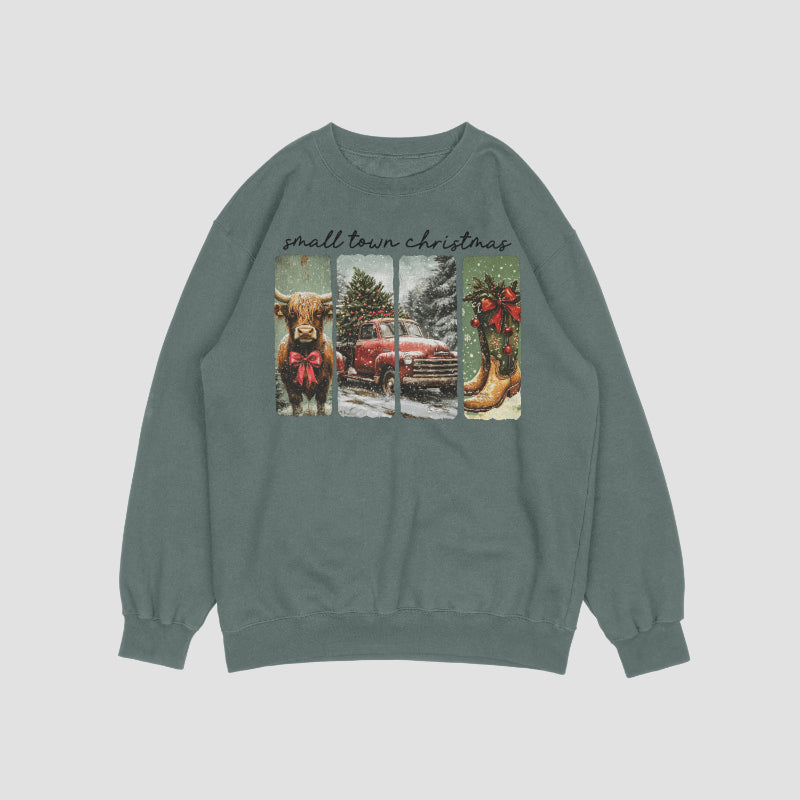 Small town Christmas Crewneck