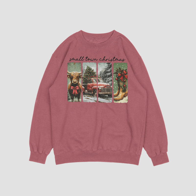 Small town Christmas Crewneck