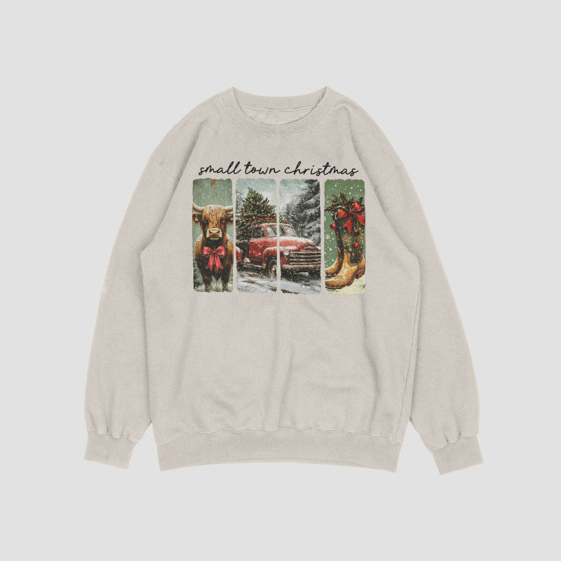 Small town Christmas Crewneck
