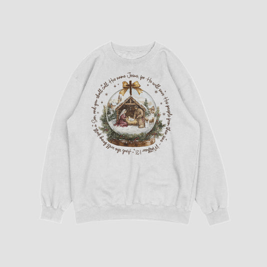 Matthew 1:21 Crewneck Sweat Shirt