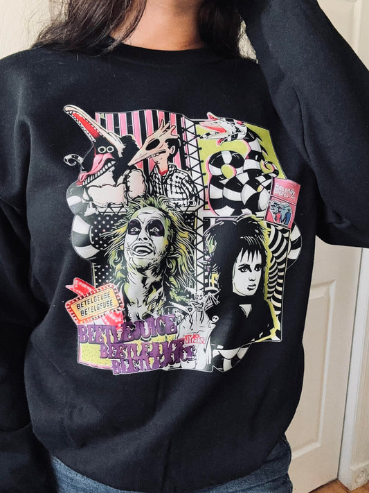 Beetle Juice Crewneck Sweat Shirt
